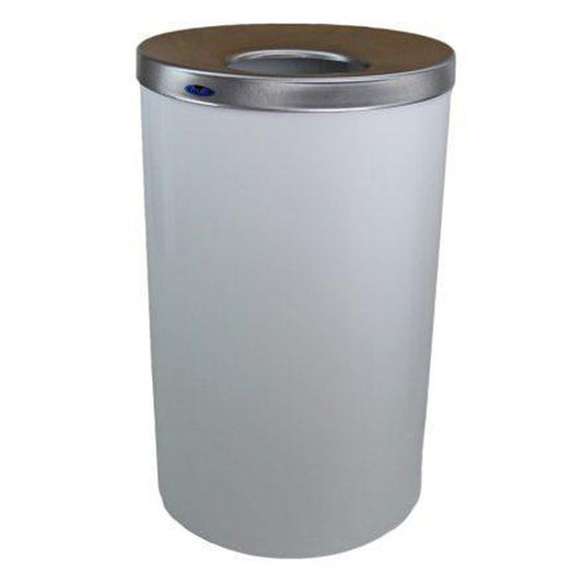 Frost 18.5 x 18.5 x 29.4 White Powder Coated Waste Receptacles