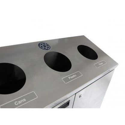 Frost 36.6 x 14 x 40.1 Stainless Steel Satin Waste Receptacles