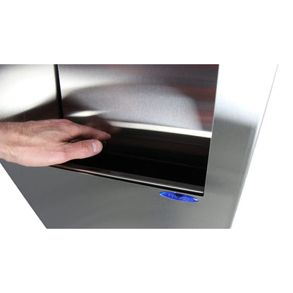 Frost 400-50A Recessed Control Roll Stainless Steel Paper Dispenser and Disposal