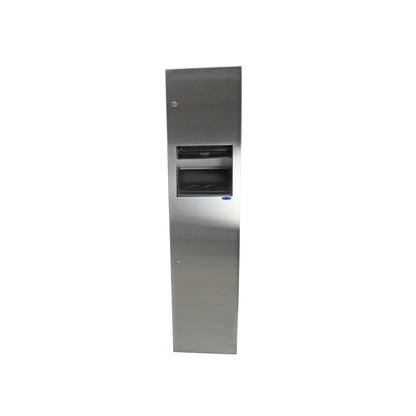 Frost 400-50B Semi Recessed Control Roll Stainless Steel Paper Dispenser and Disposal