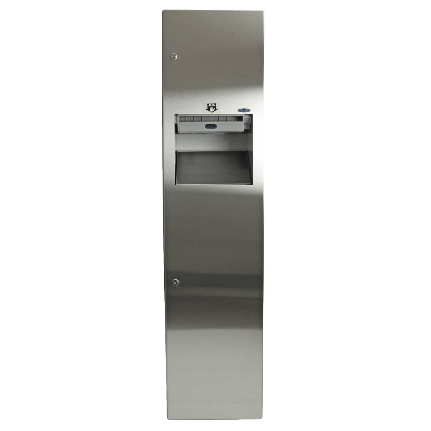 Frost 400-70A Recessed Auto Roll Stainless Steel Paper Dispenser and Disposal