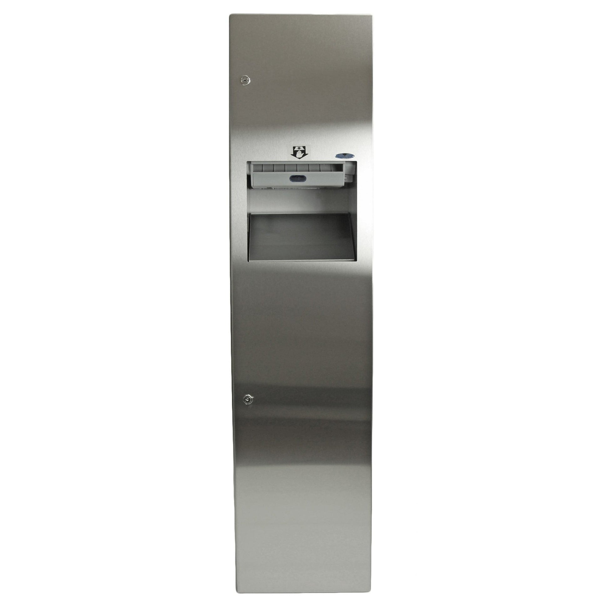 Frost 400-70A Recessed Auto Roll Stainless Steel Paper Dispenser and Disposal