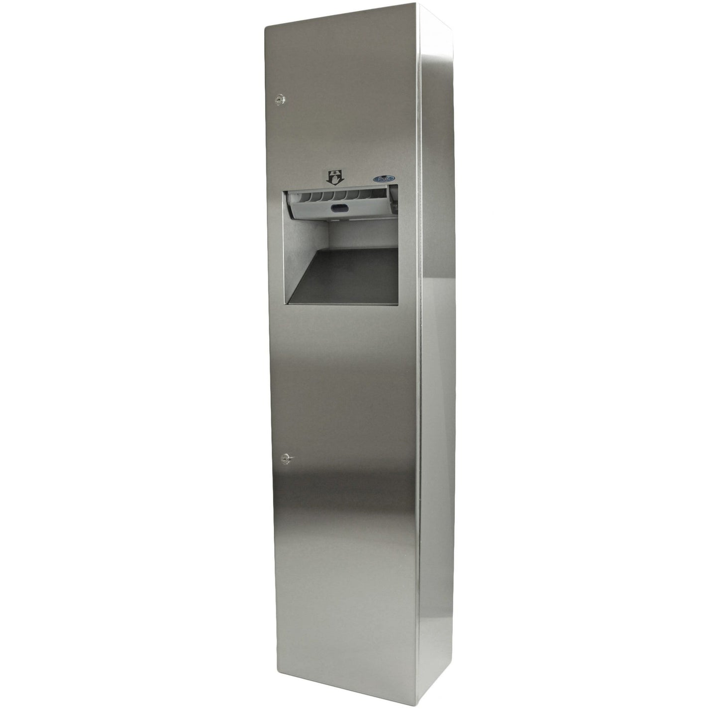 Frost 400-70A Recessed Auto Roll Stainless Steel Paper Dispenser and Disposal