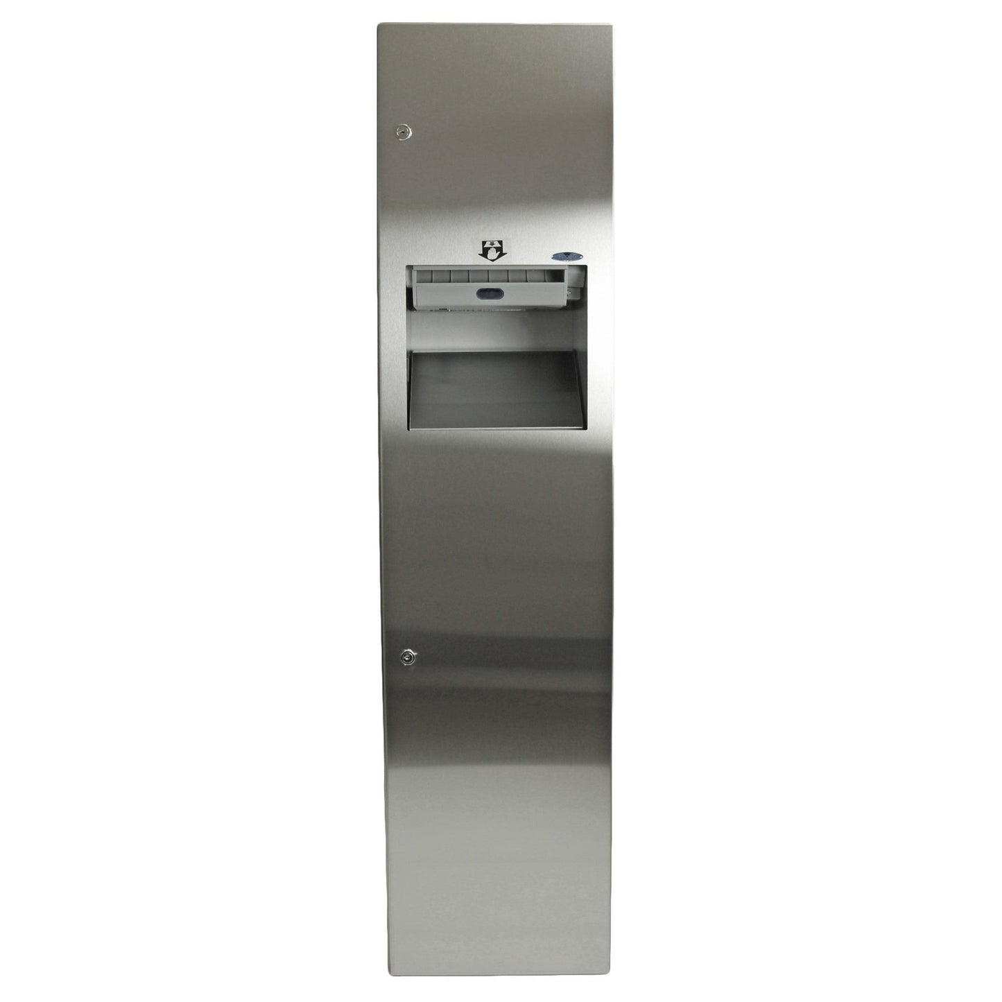 Frost 400-70B Semi Recessed Auto Roll Stainless Steel Paper Dispenser and Disposal