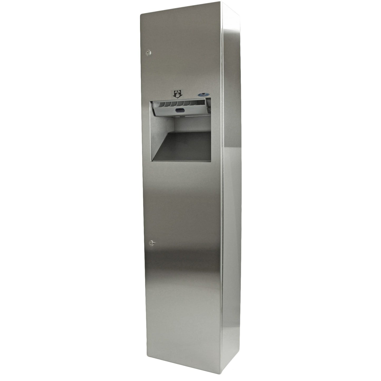 Frost 400-70B Semi Recessed Auto Roll Stainless Steel Paper Dispenser and Disposal