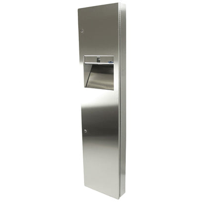 Frost 400-B Semi Recessed Stainless Steel Paper Dispenser and Disposal