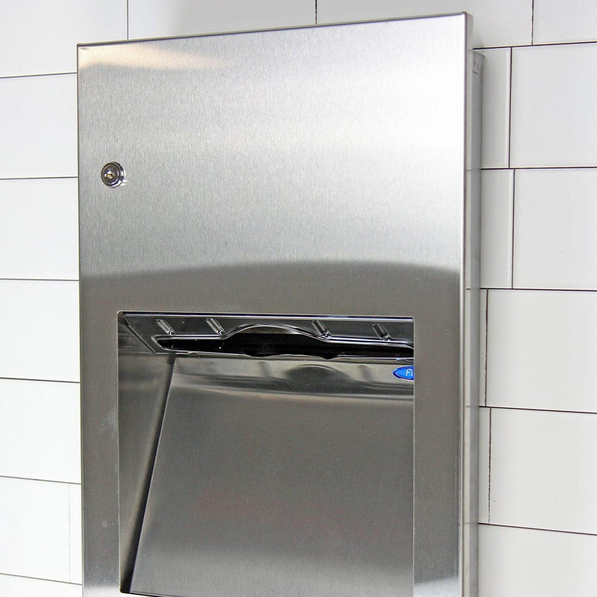 Frost 410-14-A Recessed Stainless Steel Paper Dispenser and Disposal