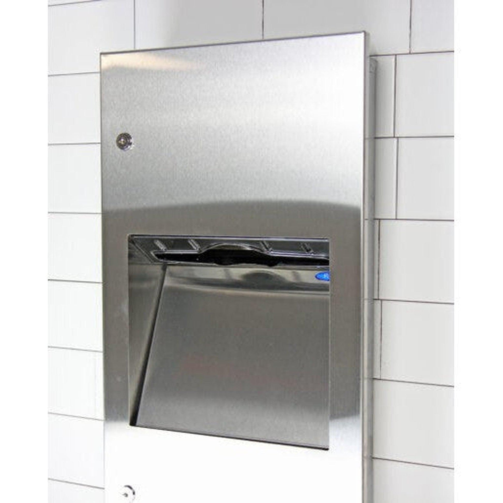 Frost 410-14-C Wall Mounted Stainless Steel Paper Dispenser and Disposal