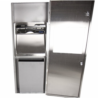 Frost 410-14-C Wall Mounted Stainless Steel Paper Dispenser and Disposal