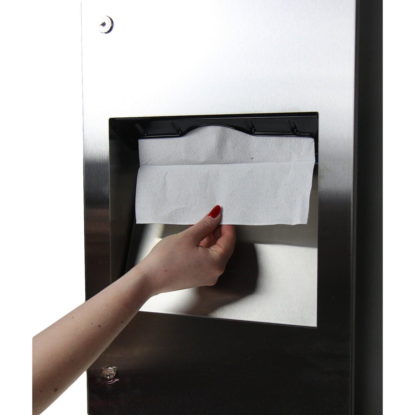 Frost 415-14A Recessed Stainless Steel Paper Dispenser and Disposal