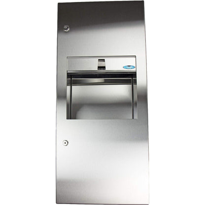 Frost 415B Semi Recessed Stainless Steel Paper Dispenser and Disposal