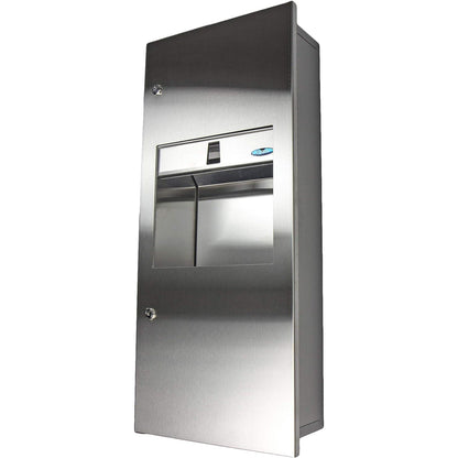 Frost 415B Semi Recessed Stainless Steel Paper Dispenser and Disposal