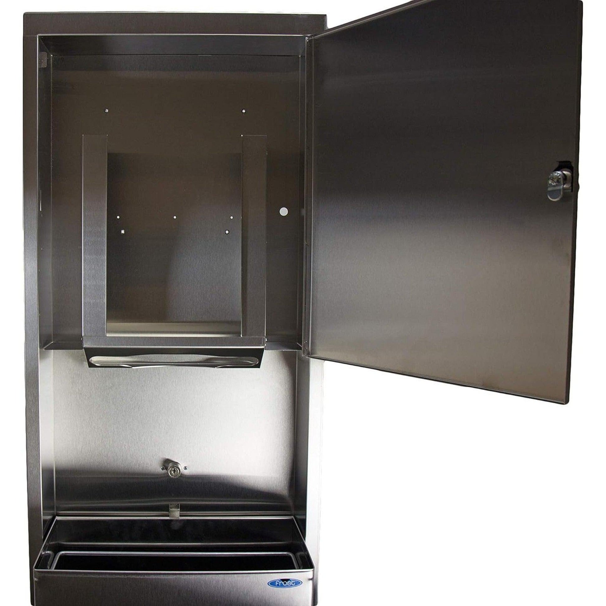 Frost 422A Recessed Stainless Steel Paper Dispenser and Disposal