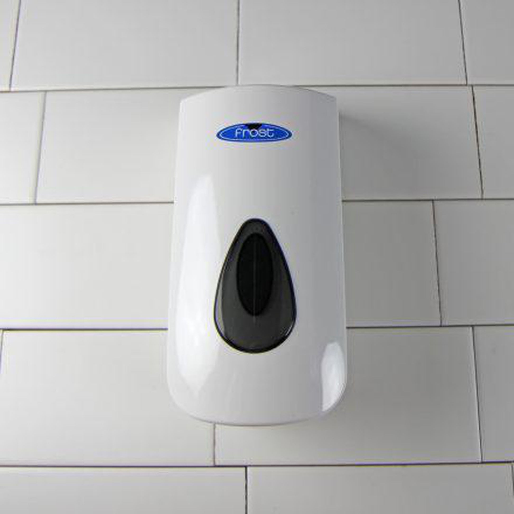 Frost 4.5 x 4.5 x 9.8 White/Black Soap / Sanitizer Dispenser
