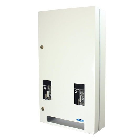 Frost 608-1-0.25 Wall Mounted White Napkin and Tampon Dispenser