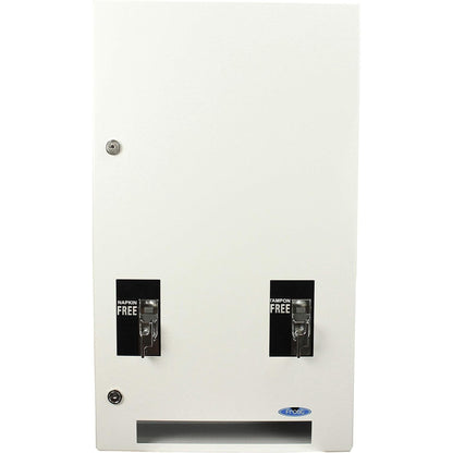 Frost 608-1-Free Wall Mounted White Napkin and Tampon Dispenser