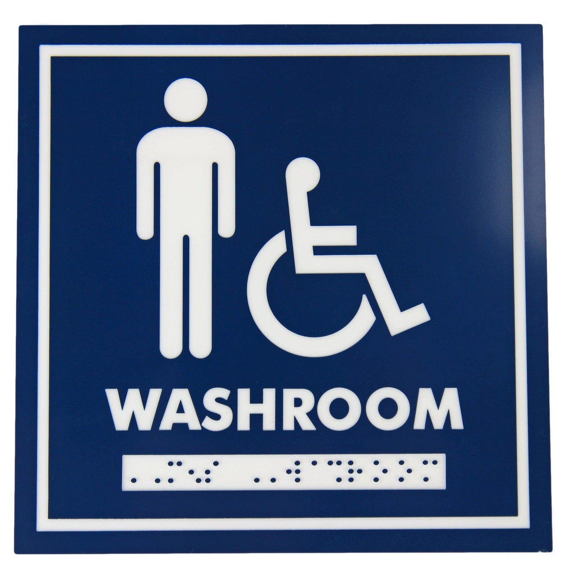 Frost 962 Wall Mounted White Washroom Signage