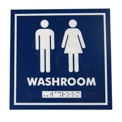 Frost 965 Wall Mounted White Washroom Signage