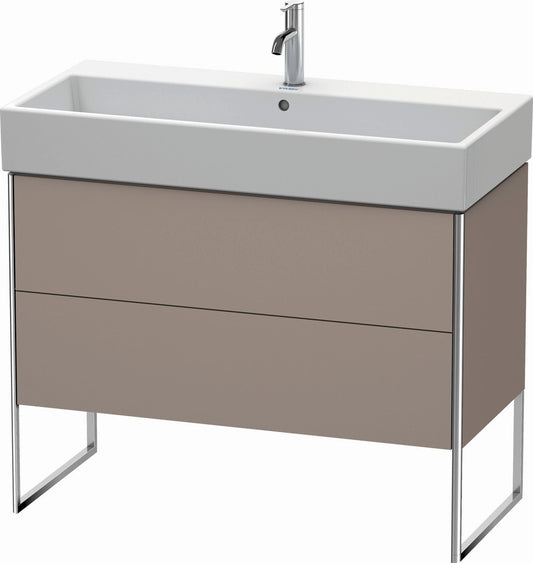 Duravit XSquare 39" Basalt Two Drawer Floorstanding Vanity Unit (XS447604343)