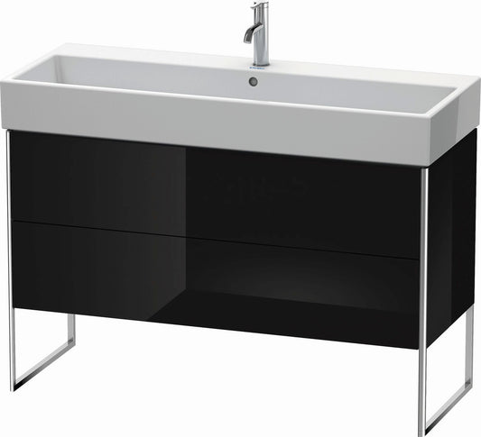 Duravit XSquare 47" Black Two Drawer Floorstanding Vanity Unit (XS447704040)