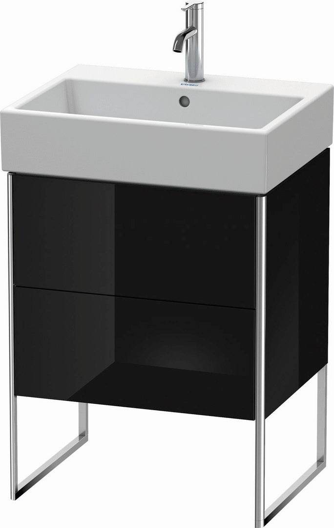 Duravit XSquare 23" Black Two Drawer Floorstanding Vanity Unit (XS447304040)