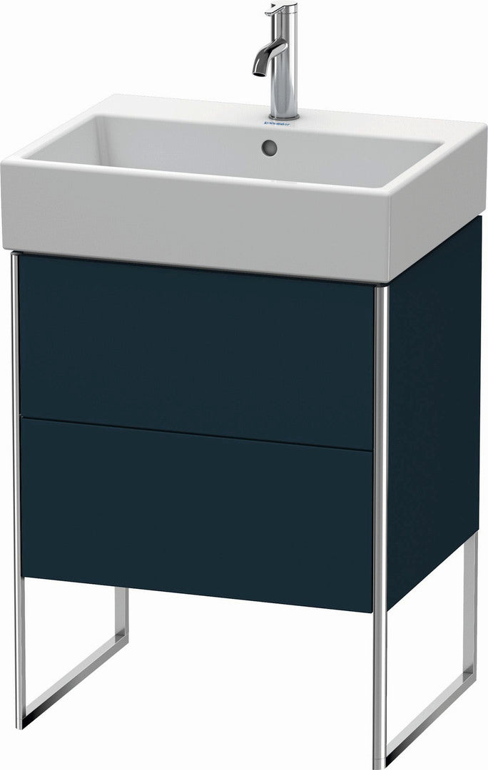 Duravit XSquare 23" Midnight Blue Two Drawer Floorstanding Vanity Unit (XS447309898)
