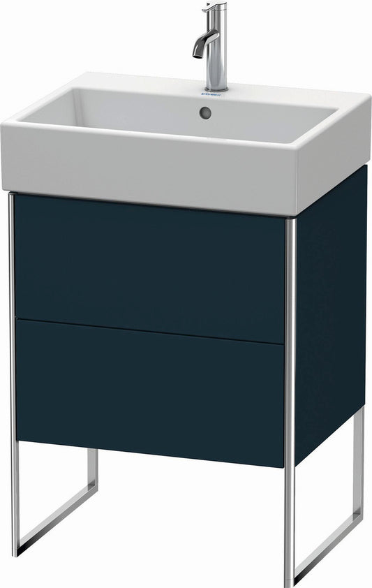 Duravit XSquare 23" Midnight Blue Two Drawer Floorstanding Vanity Unit (XS447309898)