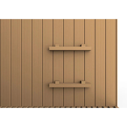 Golden Designs 2025 Updated Sundsvall Edition 2-Person Traditional Steam Sauna in Canadian Red Cedar