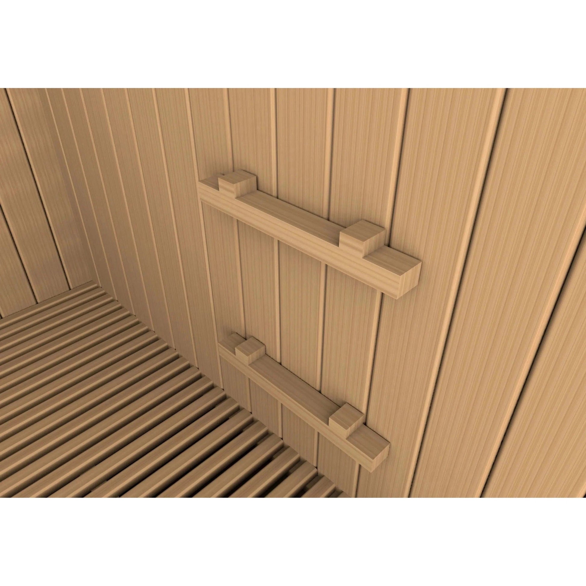 Golden Designs 2025 Updated Sundsvall Edition 2-Person Traditional Steam Sauna in Canadian Red Cedar