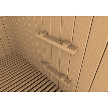 Golden Designs 2025 Updated Sundsvall Edition 2-Person Traditional Steam Sauna in Canadian Red Cedar