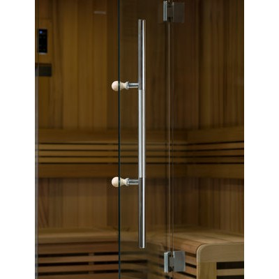 Golden Designs 79" W x 59" D x 83" T 2025 Updated Copenhagen Edition 3 Person Traditional Sauna - Canadian Red Cedar Interior and Pacific Premium Clear Cedar Exterior