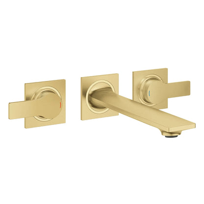 Grohe Allure 1.2 GPM Two-Handle Wall Mount StarLight Brushed Cool Sunrise Faucet