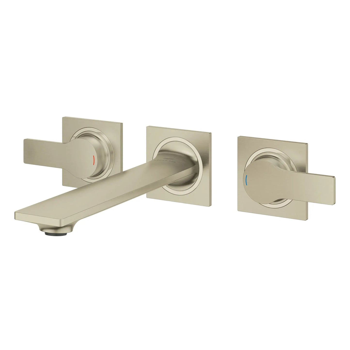 Grohe Allure 1.2 GPM Two-Handle Wall Mount StarLight Brushed Nickel Infinity Faucet