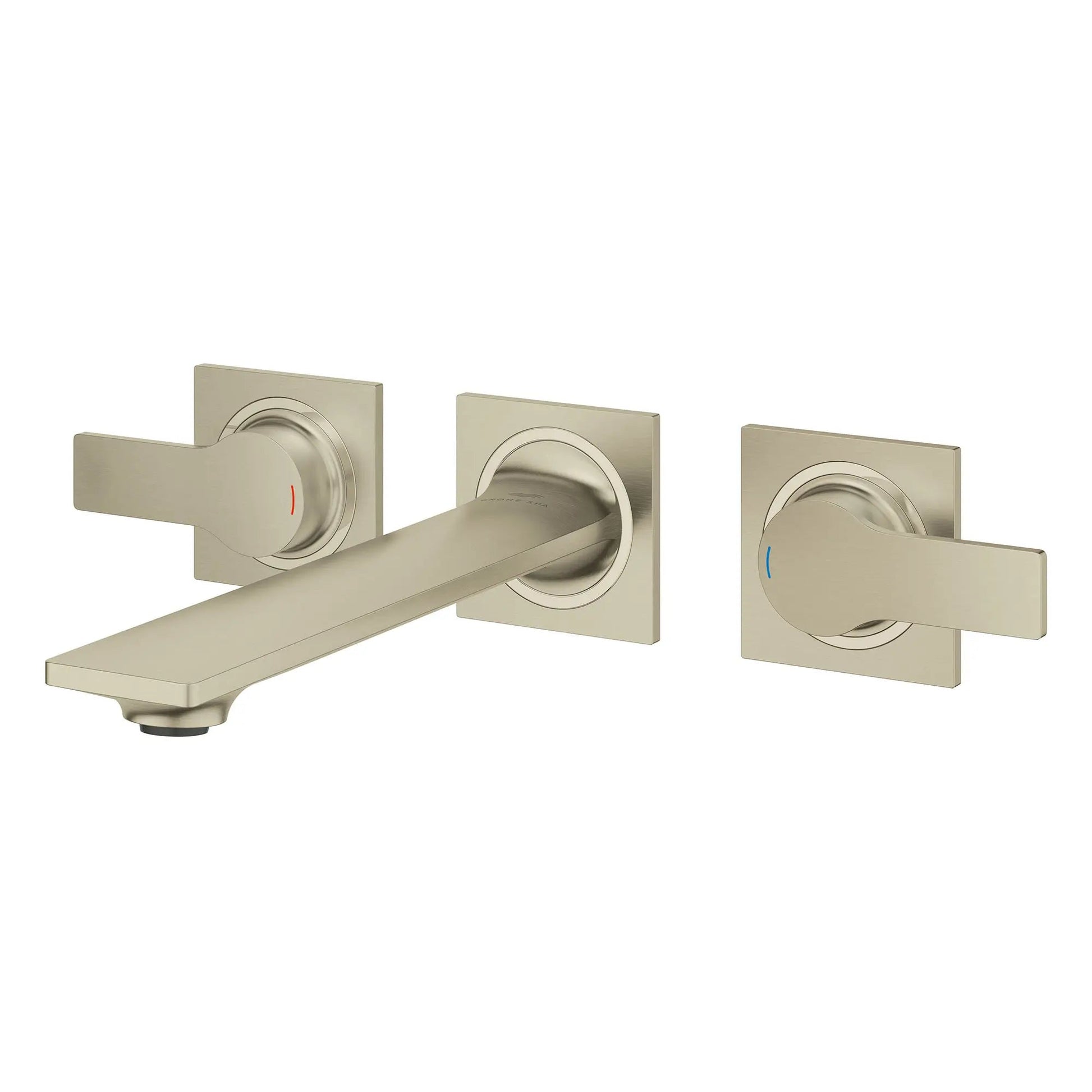 Grohe Allure 1.2 GPM Two-Handle Wall Mount StarLight Brushed Nickel Infinity Faucet