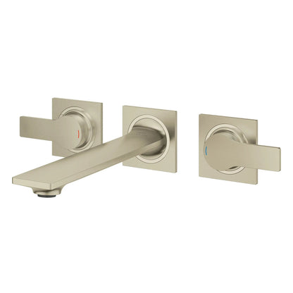Grohe Allure 1.2 GPM Two-Handle Wall Mount StarLight Brushed Nickel Infinity Faucet