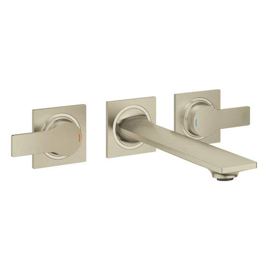 Grohe Allure 1.2 GPM Two-Handle Wall Mount StarLight Brushed Nickel Infinity Faucet