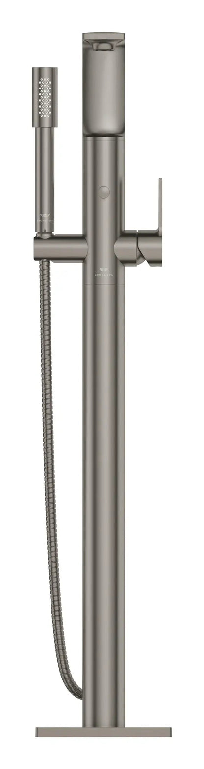Grohe Allure 1.75 GPM Single-Handle Freestanding Brushed Hard Graphite Tub Faucet With Hand Shower