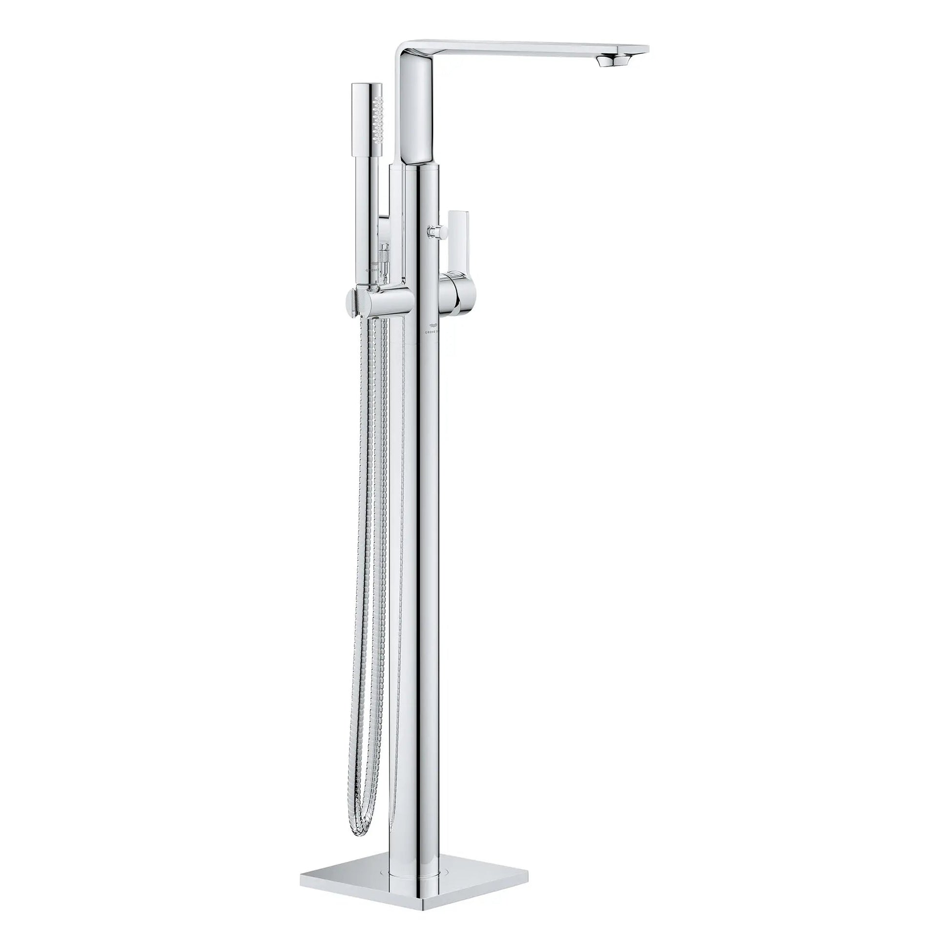 Grohe Allure 1.75 GPM Single-Handle Freestanding StarLight Chrome Tub Faucet With Hand Shower