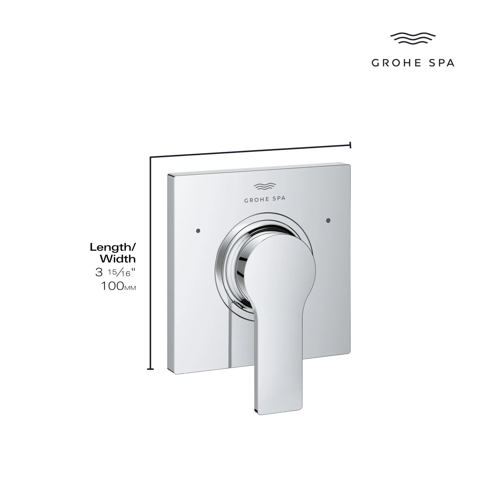 Grohe Allure StarLight Chrome 3-Way Diverter Valve Trim