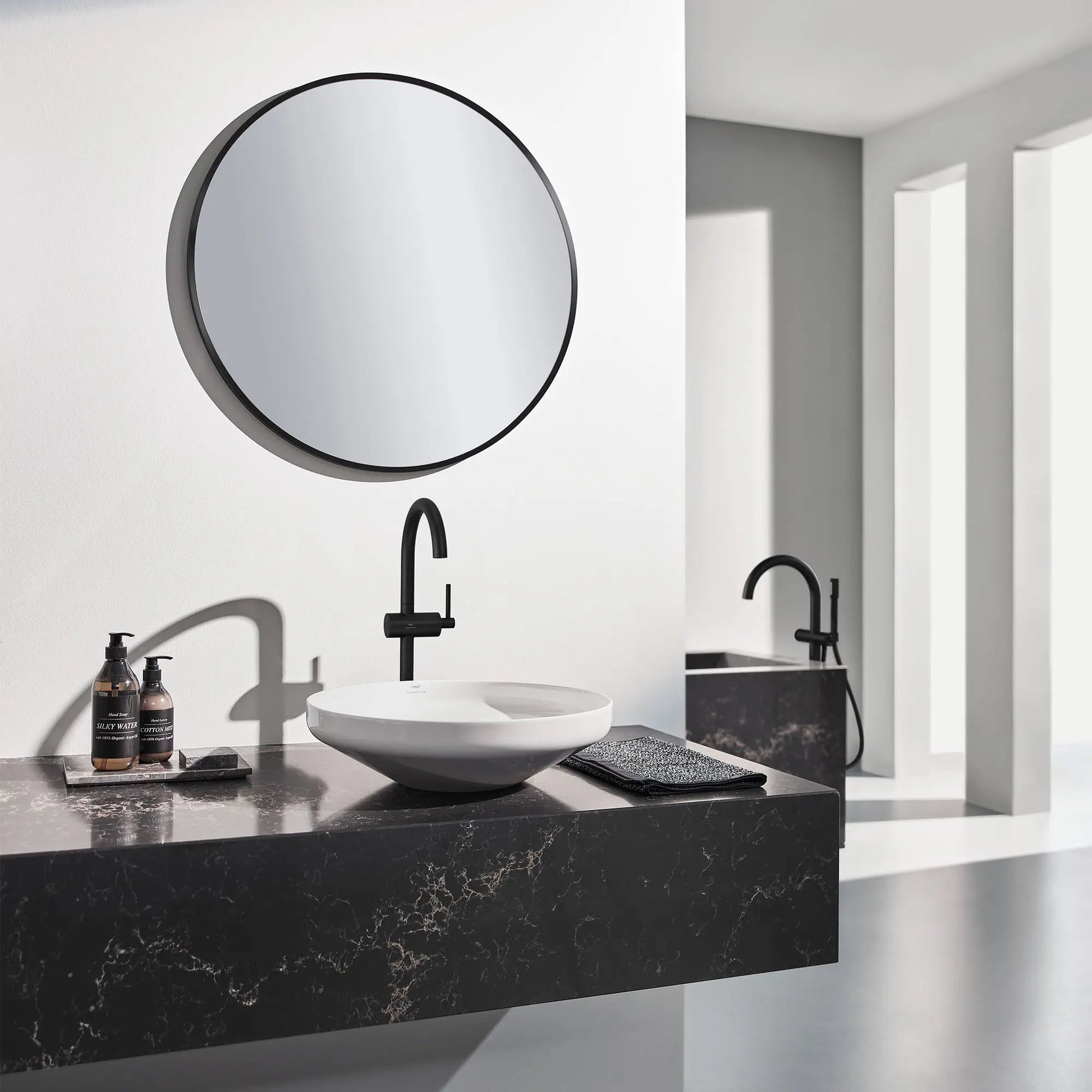 Grohe Atrio 1.2 GPM Single Hole Single-Handle Matte Black Faucet