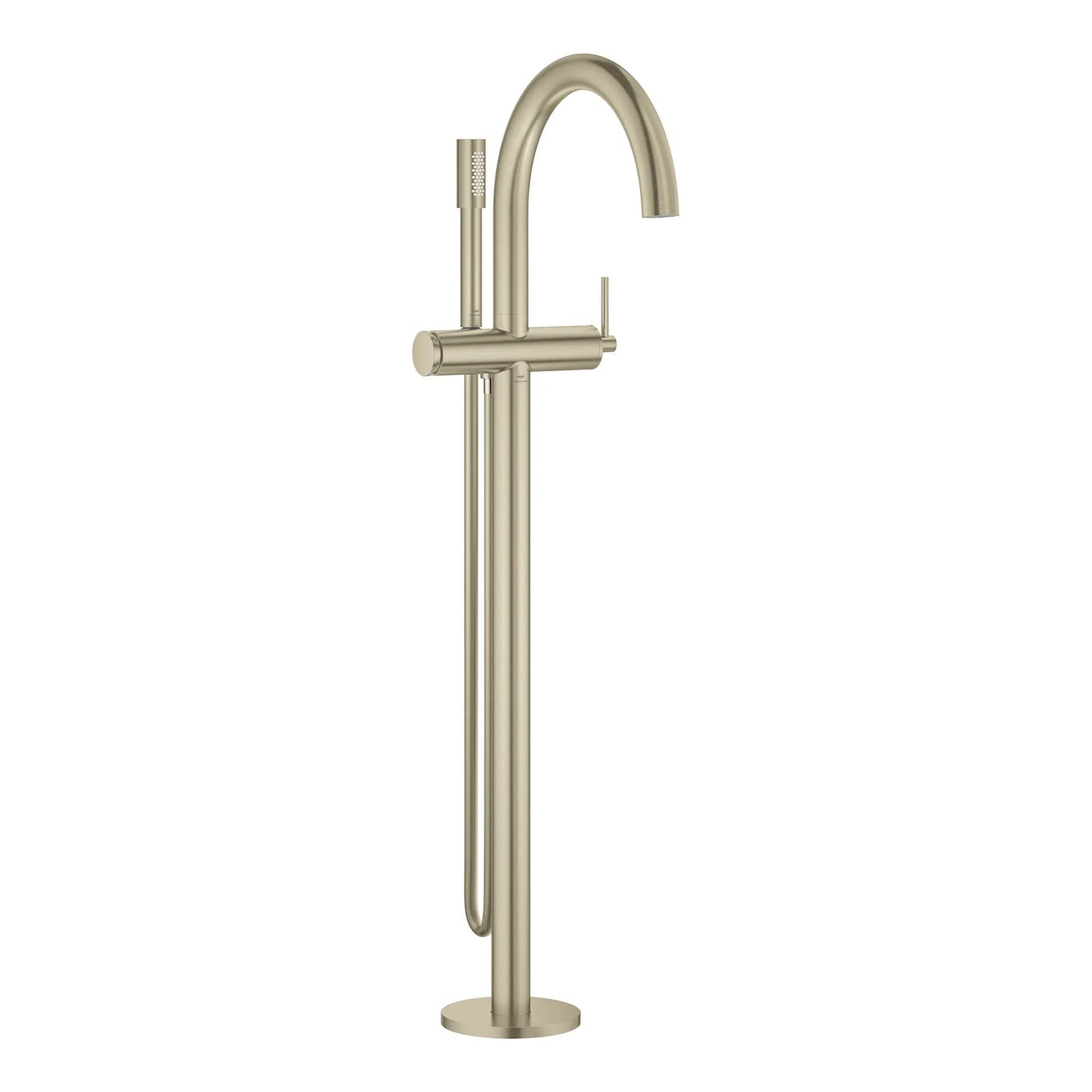 Grohe Atrio 1.75 GPM Single-Handle Freestanding Brushed Nickel Infinity Tub Faucet With Hand Shower