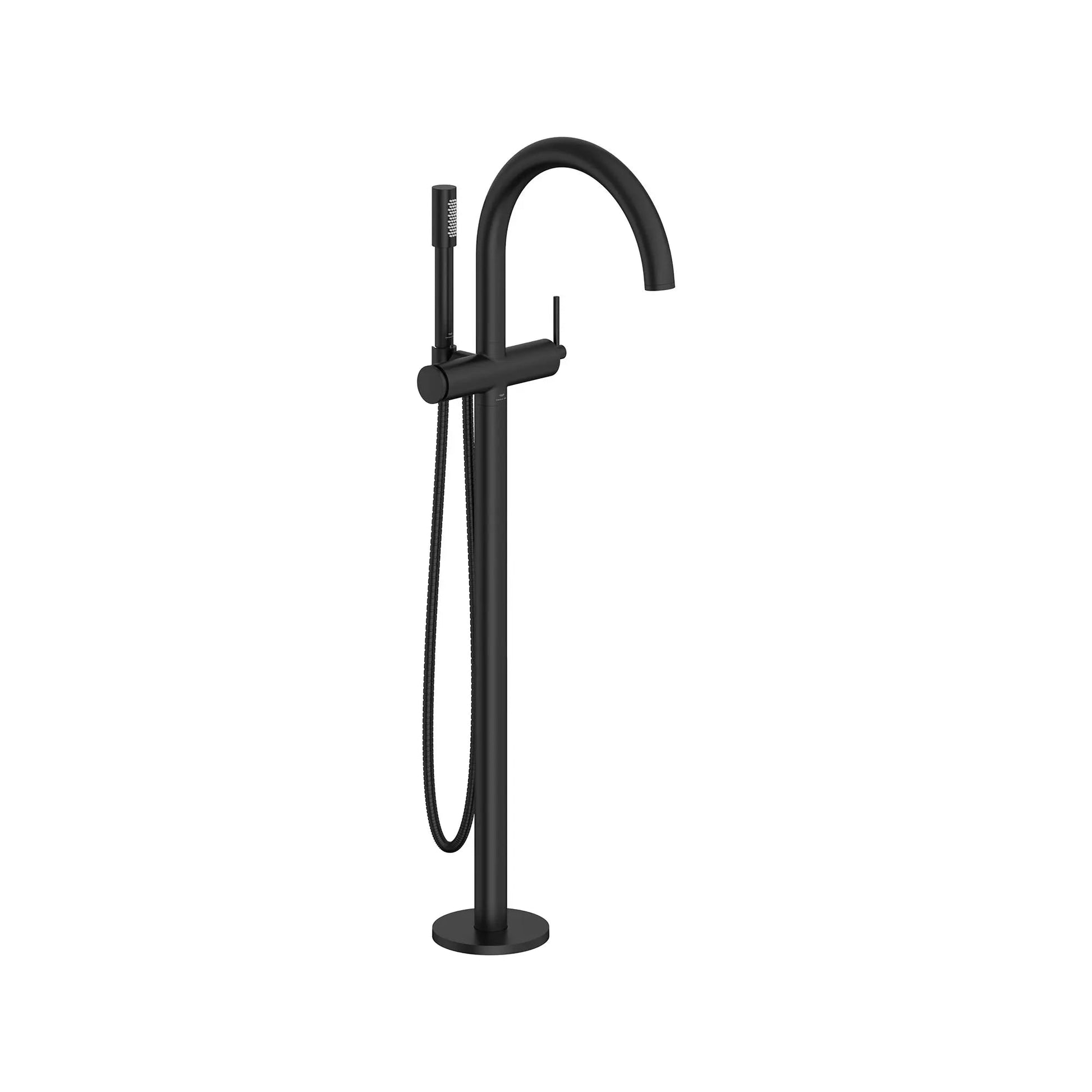 Grohe Atrio 1.75 GPM Single-Handle Freestanding Matte Black Tub Faucet With Hand Shower