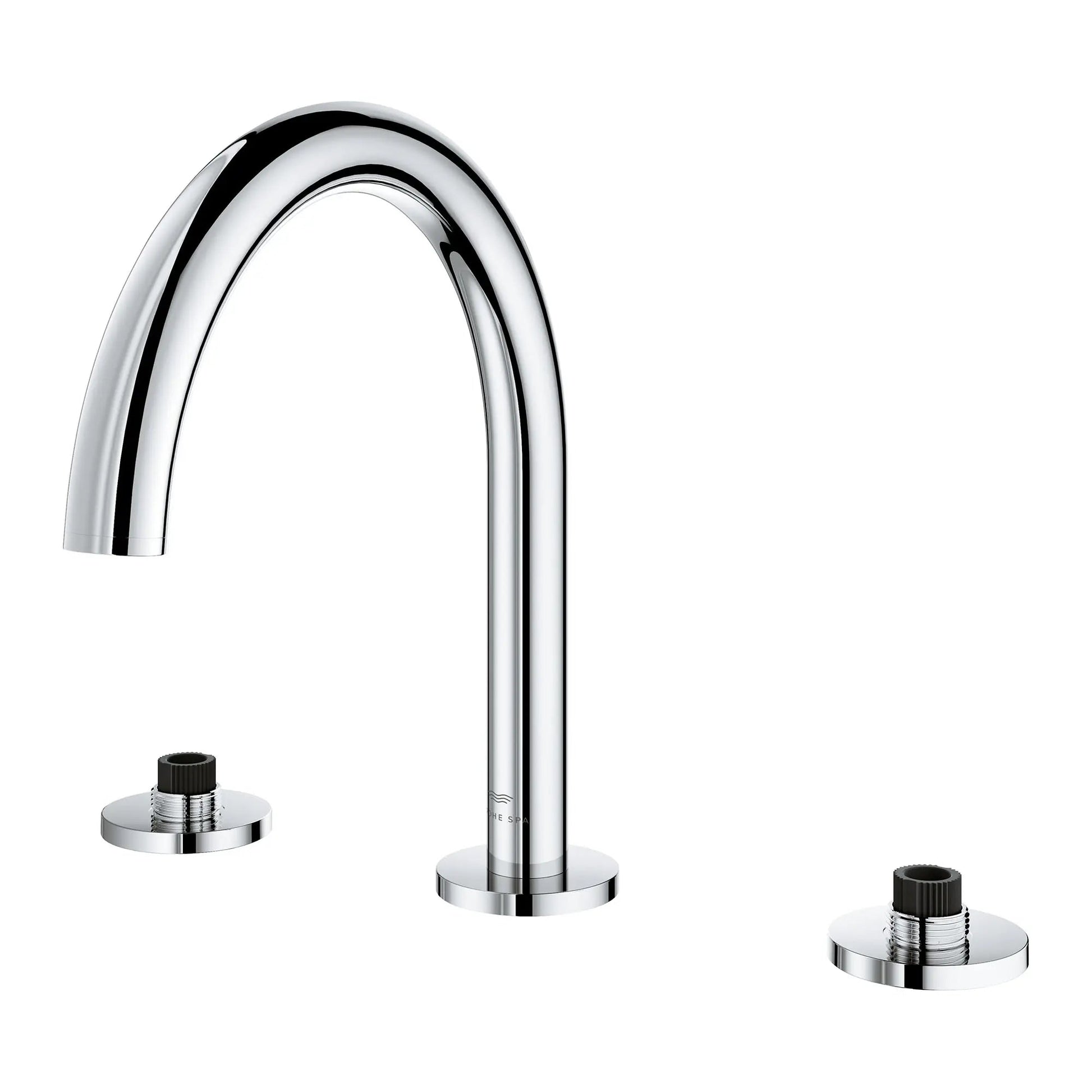 Grohe Atrio 3-Hole 2-Handle StarLight Chrome Deck Mount Roman Tub Faucet Without Handles