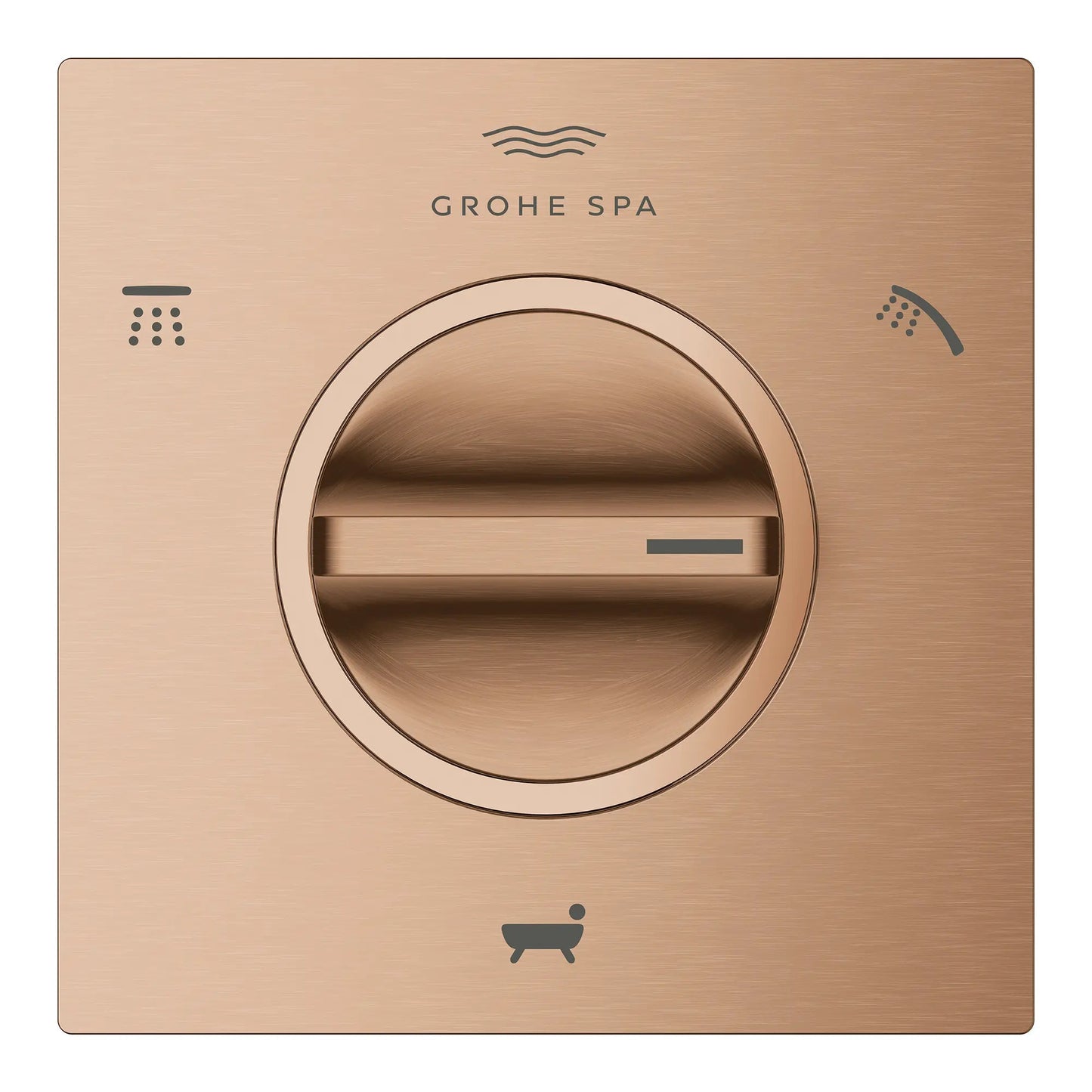 Grohe Atrio 3-Way Metal Lever Handle Brushed Warm Sunset Diverter Valve Trim