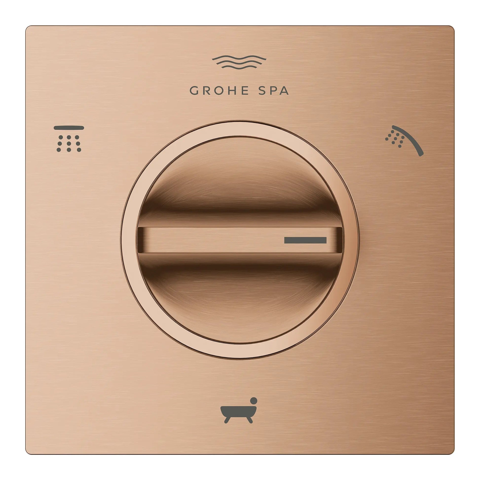 Grohe Atrio 3-Way Metal Lever Handle Brushed Warm Sunset Diverter Valve Trim