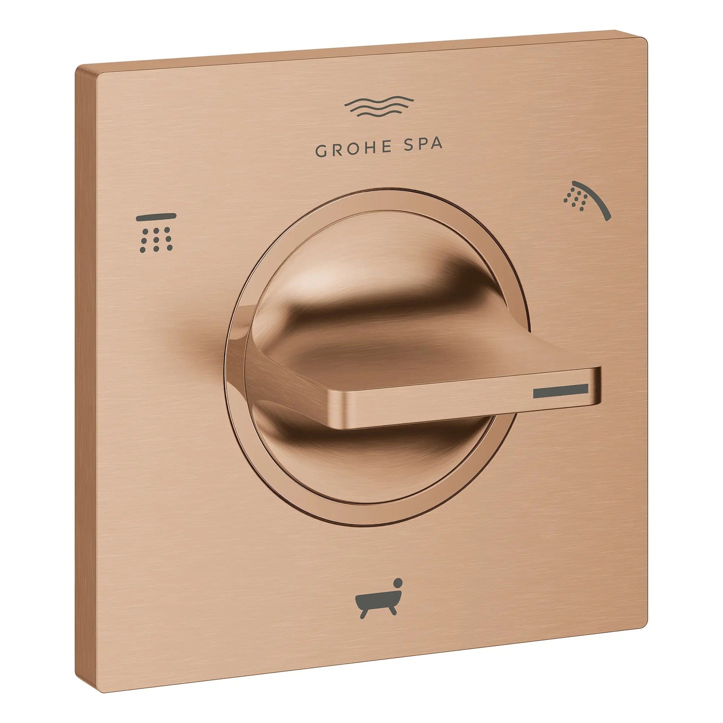 Grohe Atrio 3-Way Metal Lever Handle Brushed Warm Sunset Diverter Valve Trim