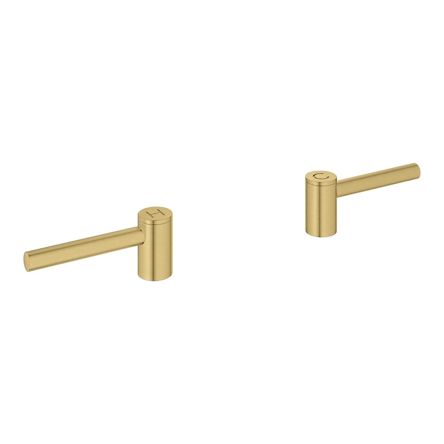 Grohe Atrio Brushed Cool Sunrise Lever Handles For Sink Faucet (Pair