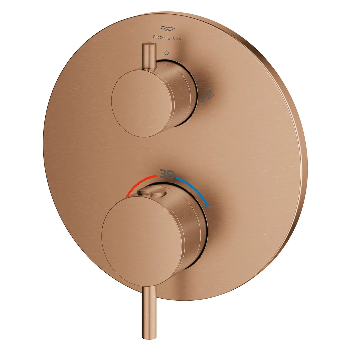 Grohe Atrio Dual Function 2-Handle Brushed Warm Sunset Thermostatic Valve Trim