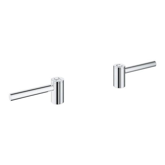 Grohe Atrio StarLight Chrome Lever Handles For Sink Faucet (Pair)