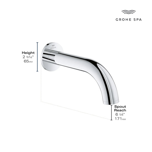 Grohe Atrio StarLight Chrome Tub Spout